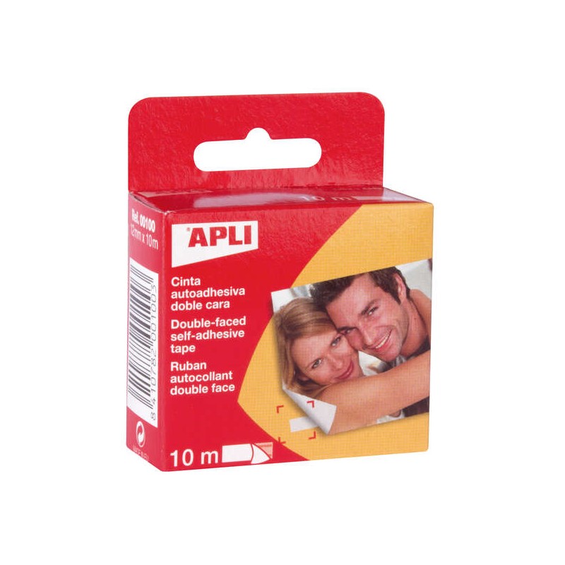 Dispenser Apli biadesivo 12x10 - Facile rimozione - Forte e durevole - Adesivo istantaneo - per riparazioni e artigianat