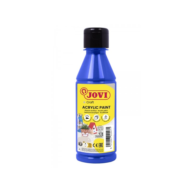 Jovi Jovidecor Acryl Vernice Acrilica - Finitura satinata - Alto potere coprente - Facile applicazione - Resistente all'
