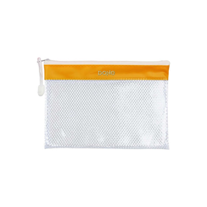 Dohe Borsa con cerniera in PVC - 24x17.5 mm - Resistente all'acqua - Ideale per documenti in formato A5