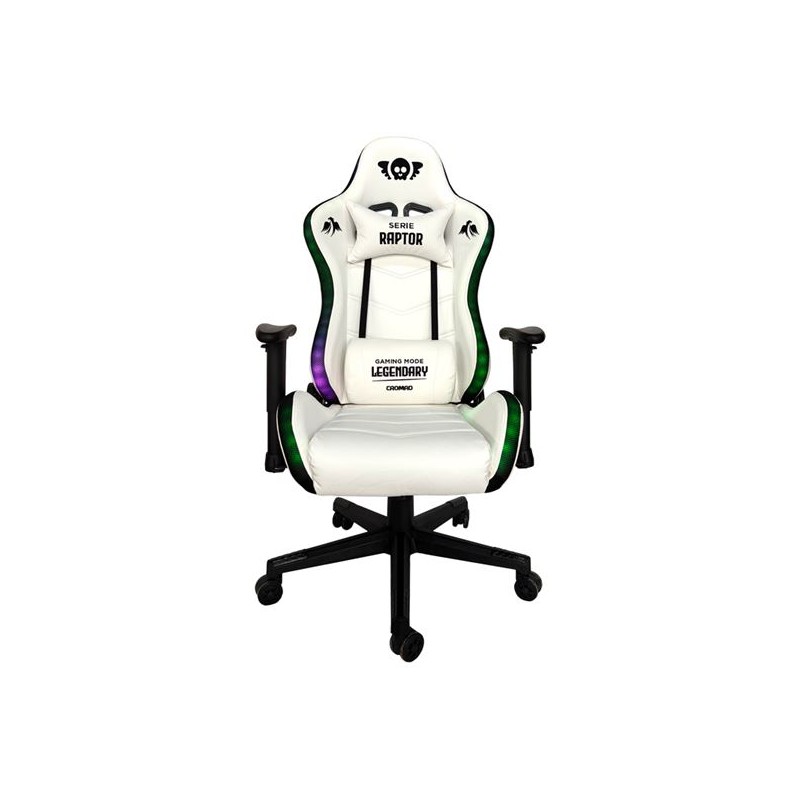 Sedia da gioco Cromad Raptor Legendary Series - Altezza regolabile con pistone a gas di classe 2 - Reclinazione a 180° 