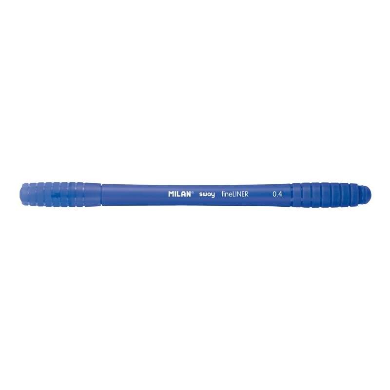 Milan Sway Fineliner - Punta fine 0.4 mm - Ergonomica - Inchiostro a base d'acqua - Colore blu