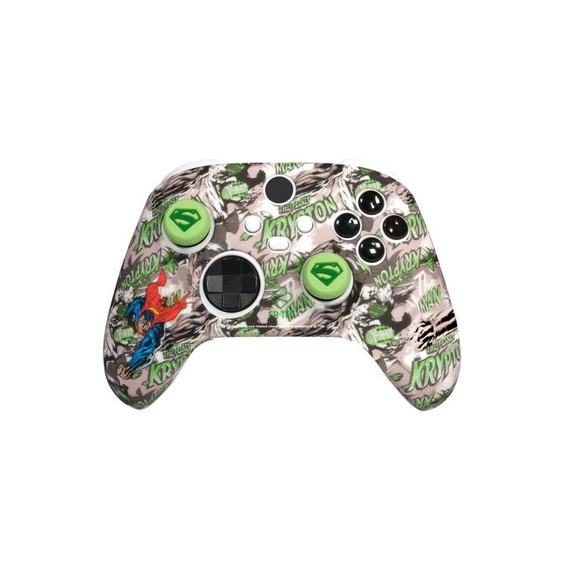 Set di impugnature e manopole in silicone per controller Xbox X Series X/S di FR-TEC - Look Kryptonite - Custodia in sil