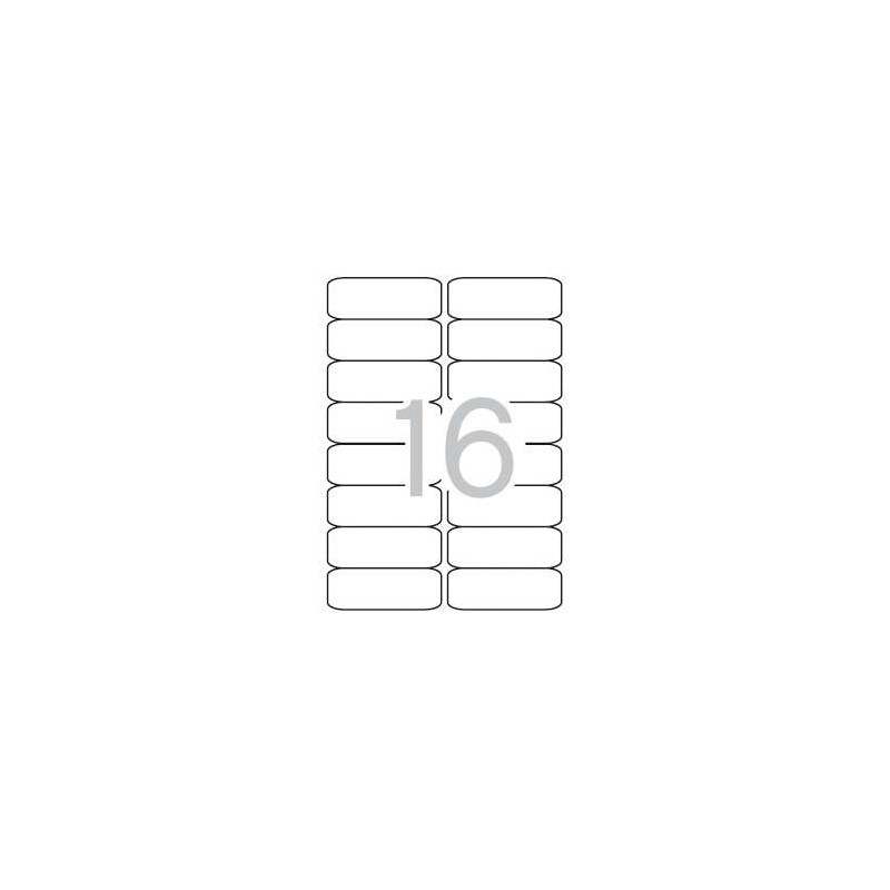 Etichette permanenti bianche Apli 99.1 x 34.0 mm 500 fogli