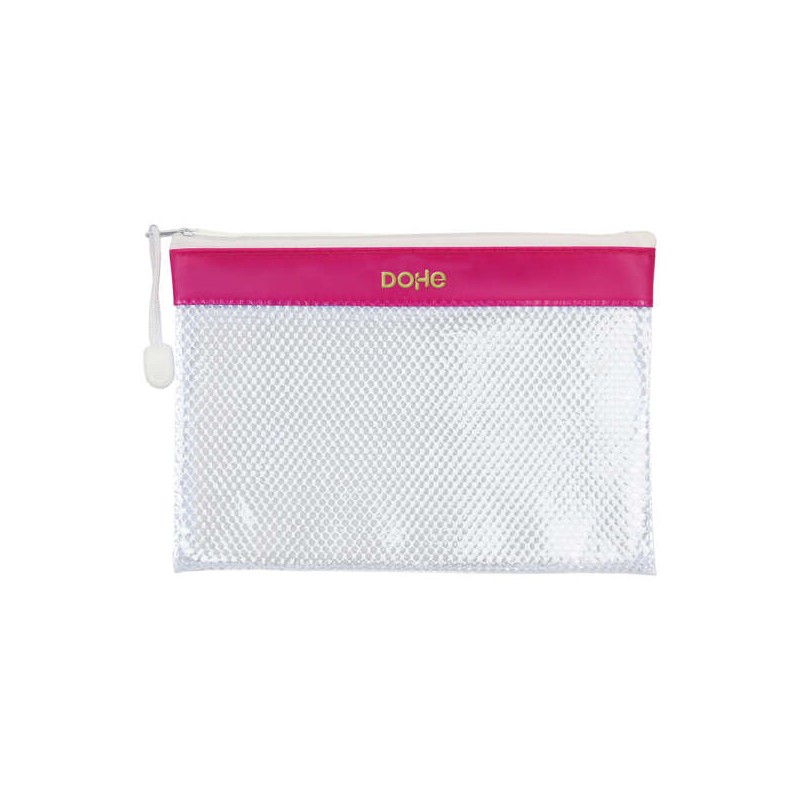 Dohe Borsa con cerniera in PVC - 24x17.5 mm - Resistente all'acqua - Ideale per documenti in formato A5