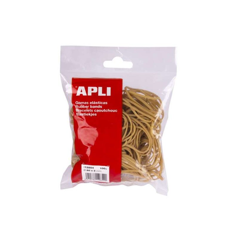 Elastici Apli Ø 60 x 2 mm - Alta qualità - Sacchetto da 100g