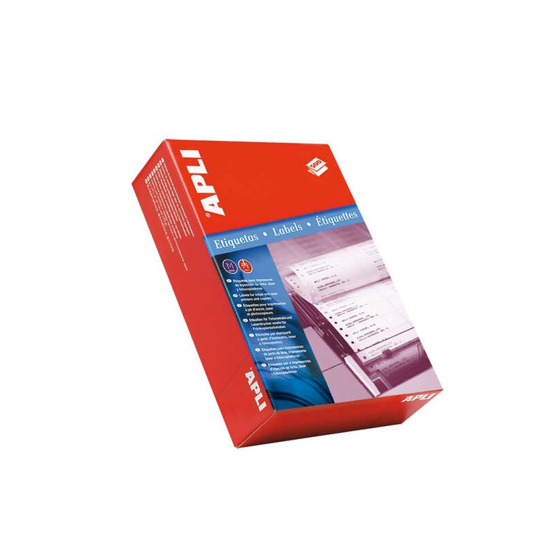 Adesivi continui Apli 101.6 x 74.1 mm - 1 500 fogli