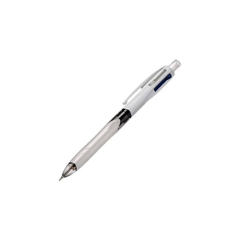 Penna a sfera e matita meccanica retrattile Bic 4 colori 3+1 - Punta media da 1 mm - Mina HB da 0.7 mm - Fusto largo con