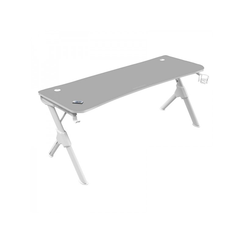 Mars Gaming MGDXL Tavolo da gioco - Spazio per 3 monitor - Telaio in acciaio a Y - Supporta 100 kg - Finitura in fibra d