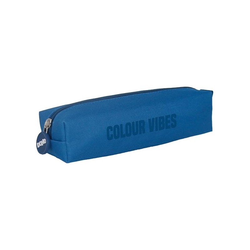 Dohe Colour Vibes Square Tote Bag - Chiusura a zip con tirante in gomma - Blu