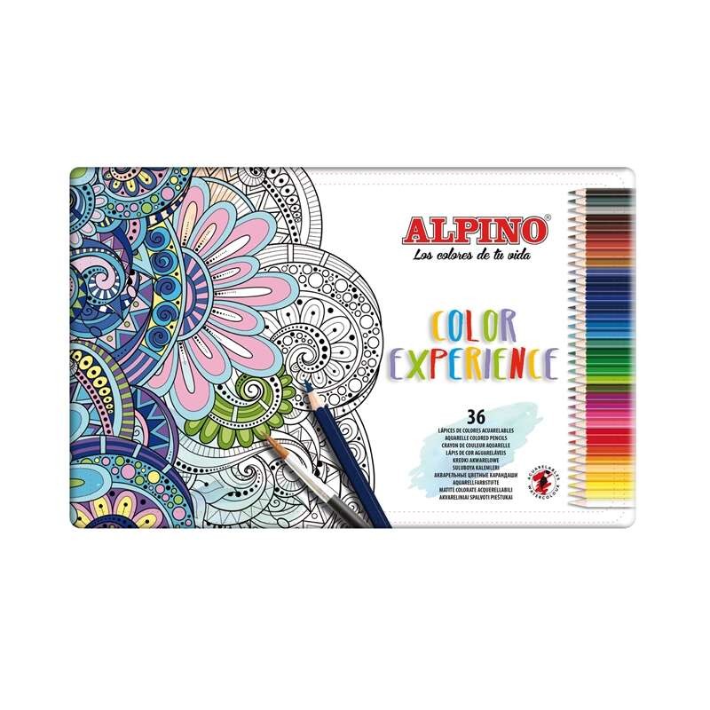 Alpino Color Experience Confezione da 36 matite acquerellabili - mina da 3.3 mm resistente all'uso e all'acquerello - id