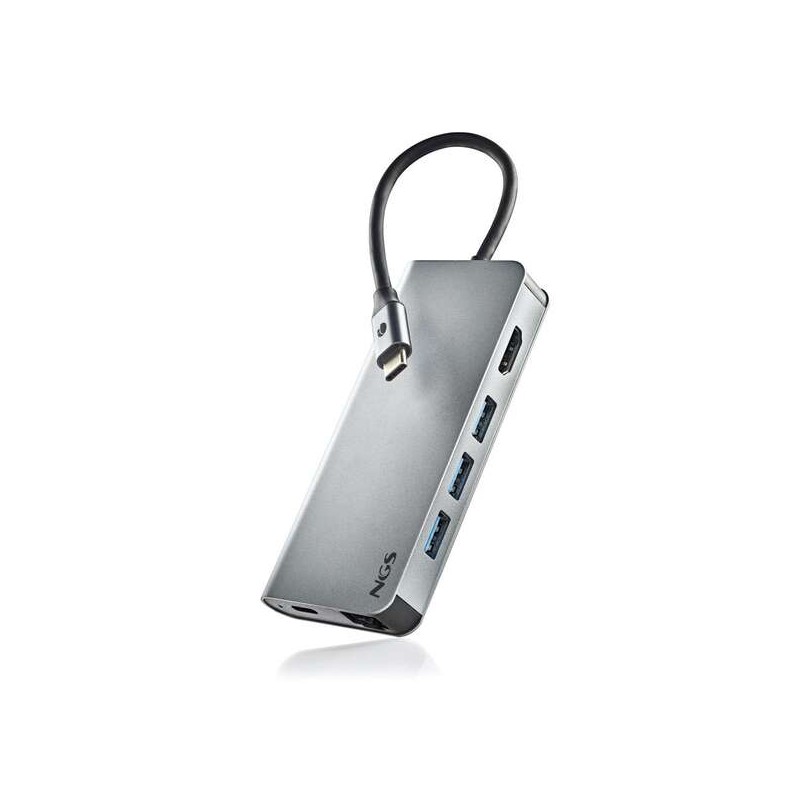 NGS Wonder Dock 8 in 1 Hub USB-C - 3x USB 3.0. 1x USB-C PD 60W. 1x HDMI. 1x RJ-45. slot SD 40 Mbps e slot TF 40 Mbps - S