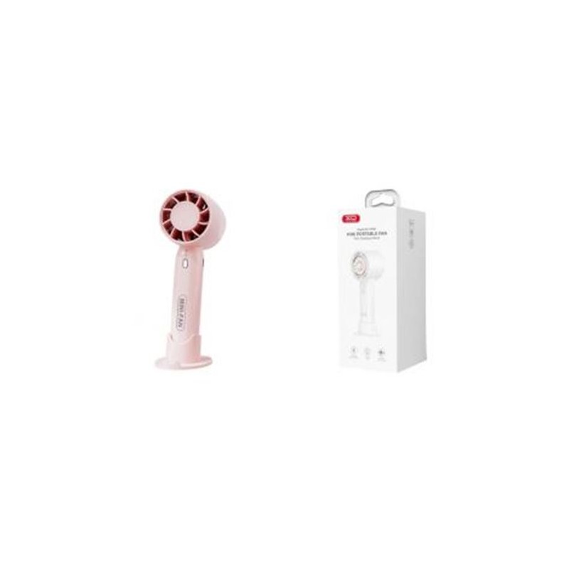 Ventilatore portatile XO MF93 - Ventilazione regolabile - Ricarica USB-C - Alimentazione a batteria - Uso a mano o da ta