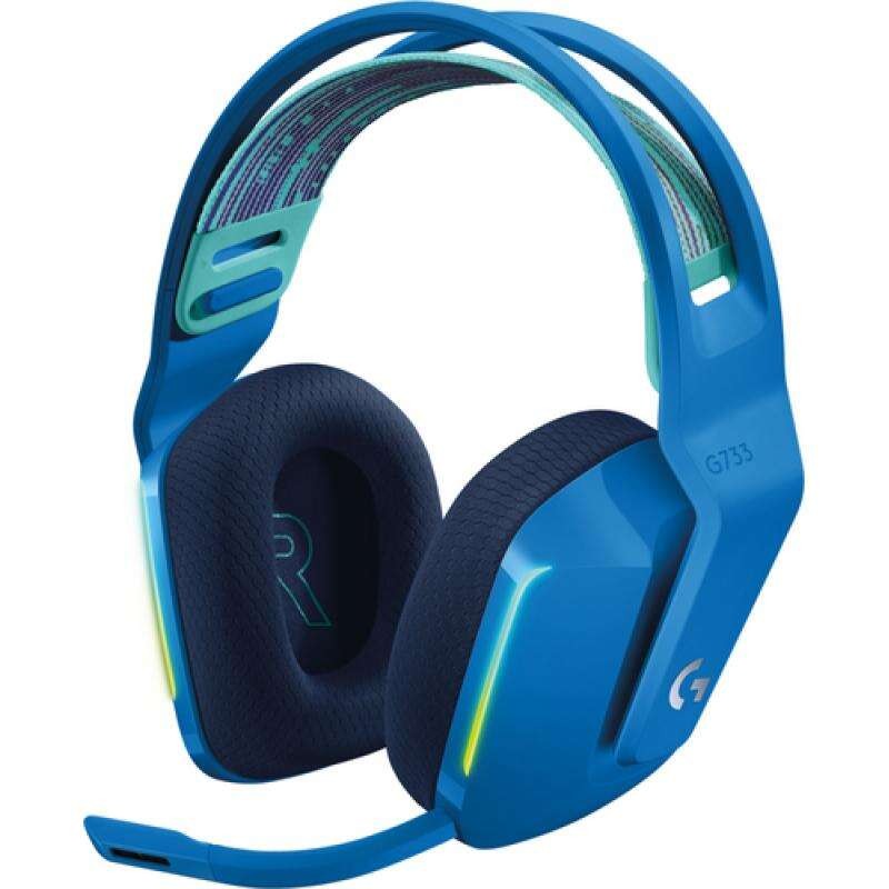 Logitech G733 Cuffie da gioco wireless DTS 7.1 con microfono - Tecnologia Lightspeed - Illuminazione RGB - Durata della 
