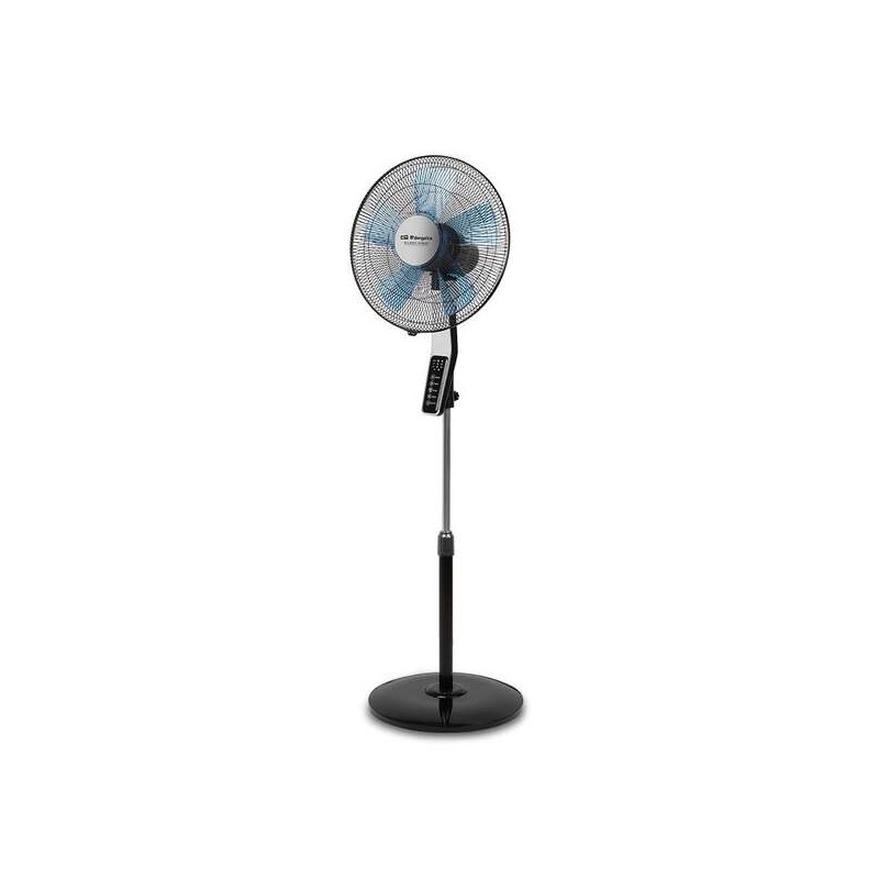 Orbegozo SF 0642 Ventilatore da pavimento con telecomando e timer - Modalità Silent Night e Nature - Flusso d'aria elev