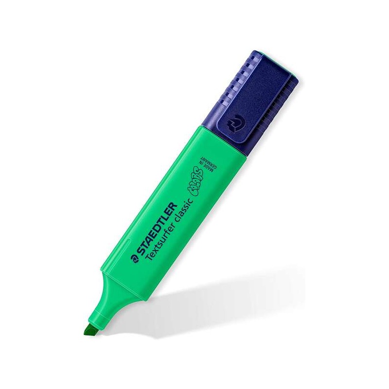 Staedtler Textsurfer Classic 364 Evidenziatore - Punta smussata - Linea 1 - 5mm - Inchiostro a base d'acqua - Colore ver