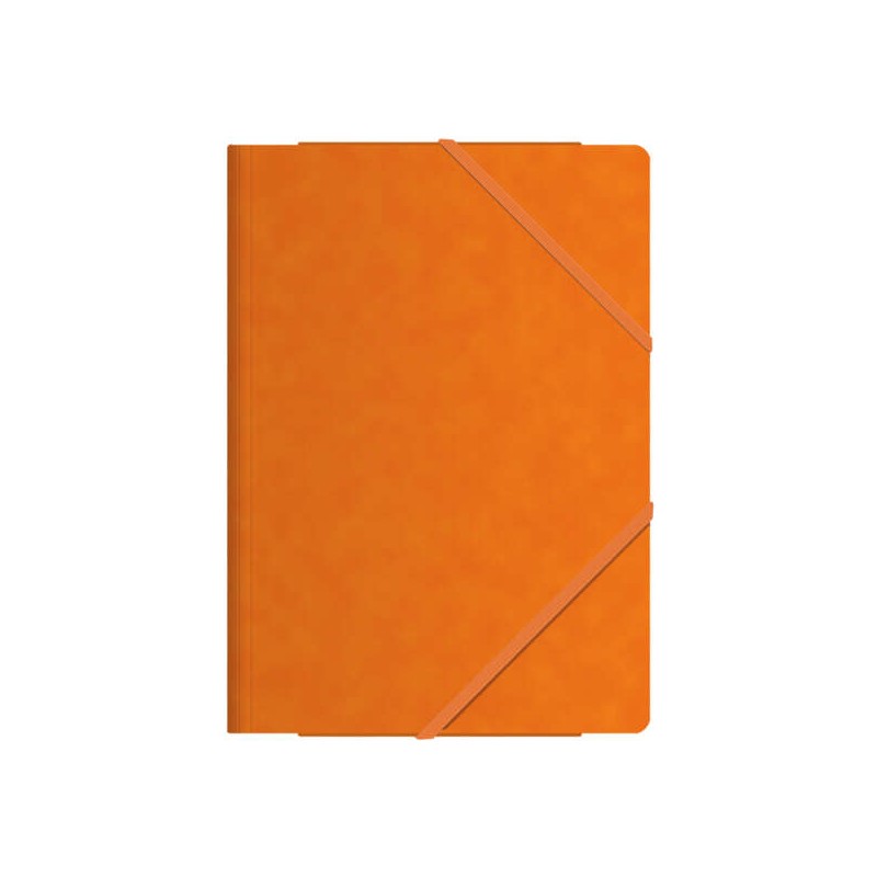 Raccoglitori in gomma Dohe con tre lembi - Formato Folio - Cartone di qualità superiore - Laminato - Chiusura piatta in