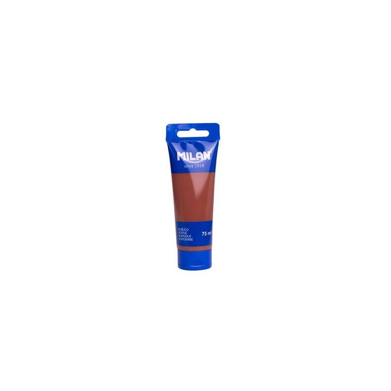 Milan Acrylic Paint Tubo 75ml - Pigmenti di alta qualità - Miscelabili - Colore Marrone