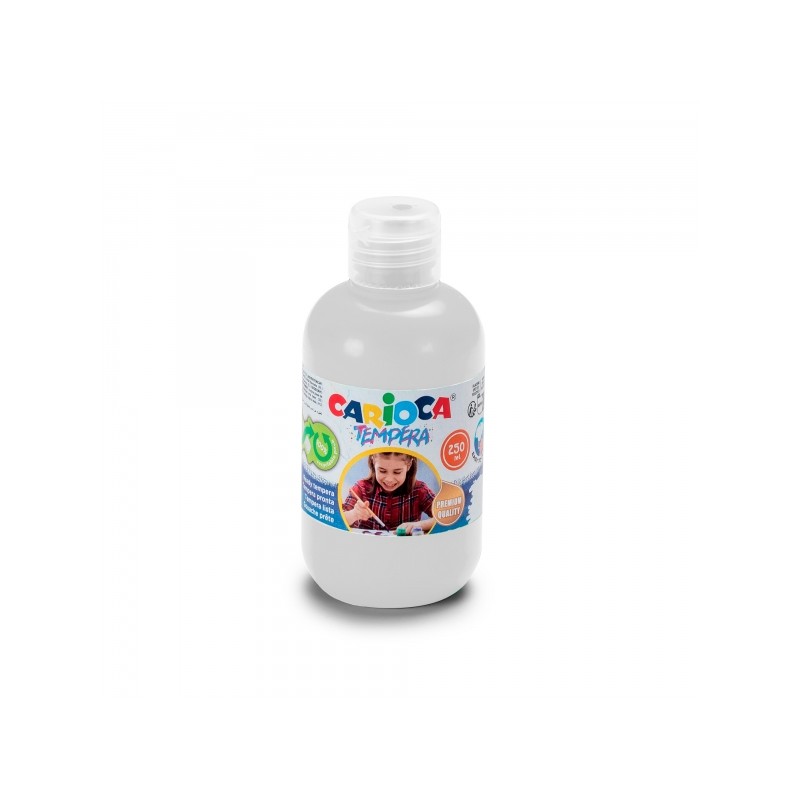 Bottiglia di tempera Carioca - 250ml - Colori super lavabili - Facile da miscelare - Applicabile su materiali porosi - A