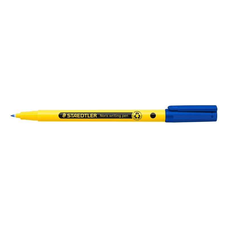Staedtler 307 Noris - Penna a punta fine - Tratto 0.6 mm circa - Inchiostro a base d'acqua - Fusto in plastica riciclata