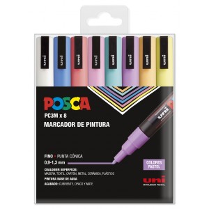 Posca PC3M Confezione da 8...