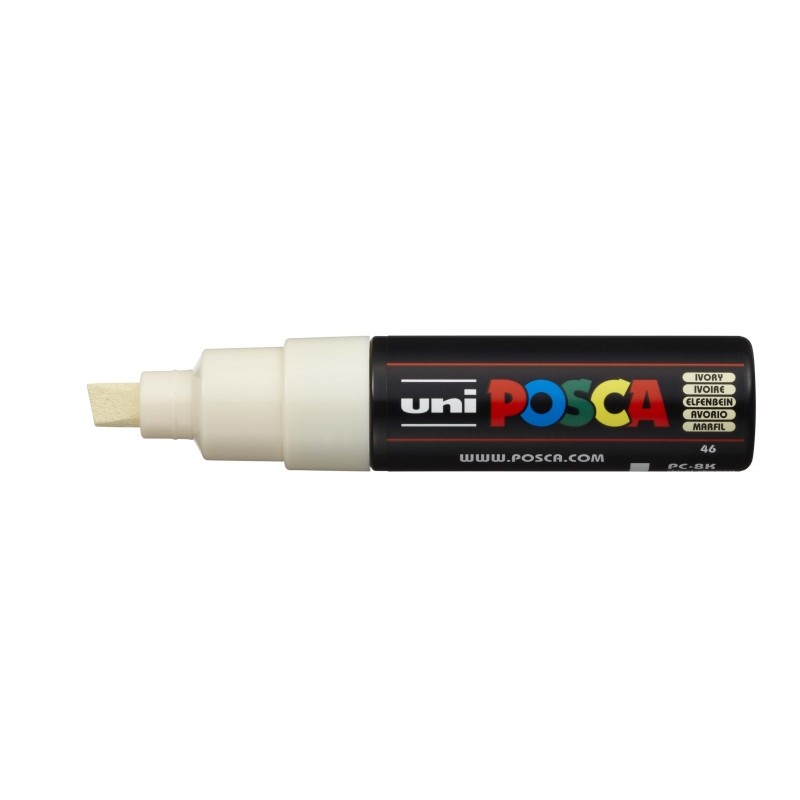 Posca PC-8K Pennarello - Punta smussata acrilica 8 mm - Inchiostro a base d'acqua - Resistente alla luce - Non permanent