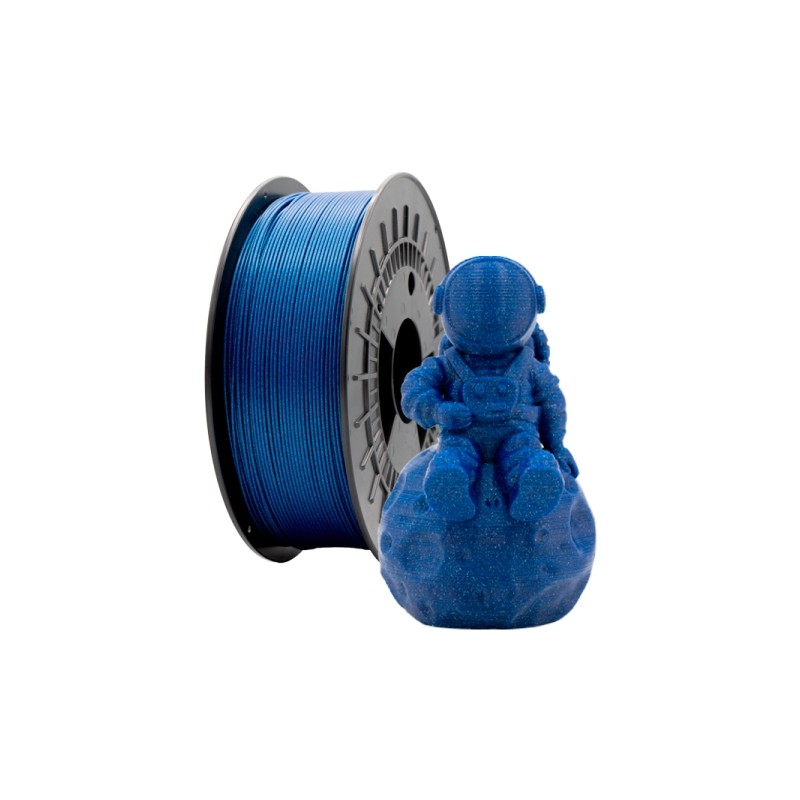 Filamento 3D PLA GLITTER - Diametro 1.75 mm - Bobina 1 kg - Colore blu