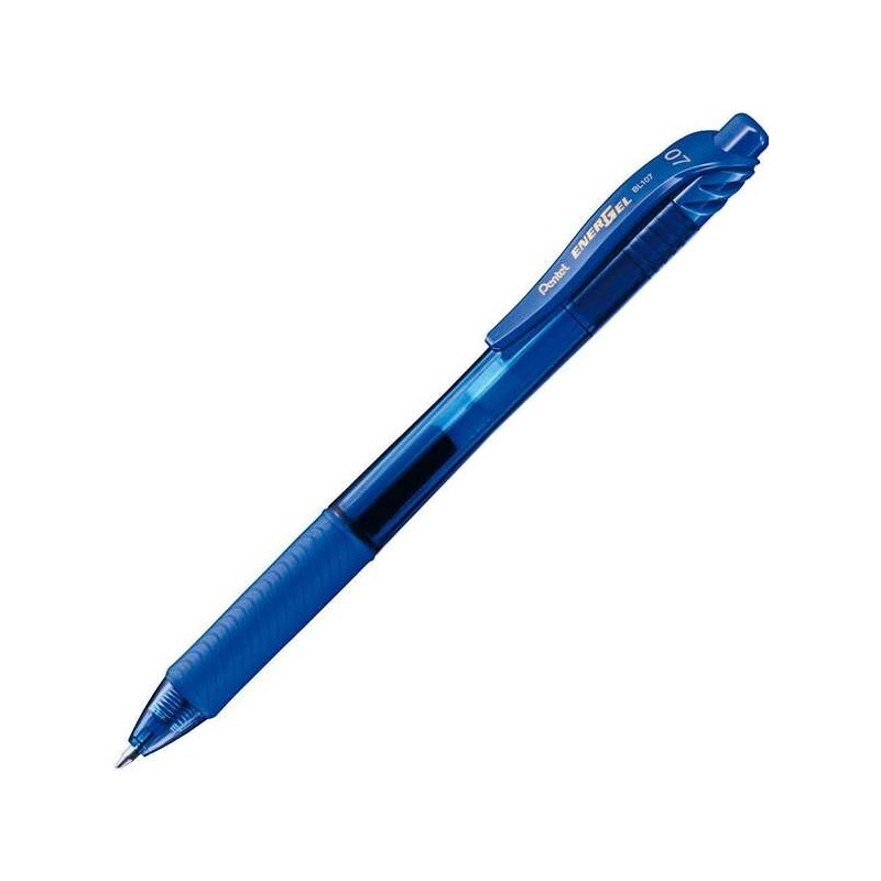Penna a sfera retrattile Pentel Energel X - Punta 0.7 mm - Linea 0.35 mm - Inchiostro gel - Ricaricabile - Impugnatura G