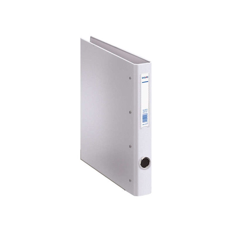Dohe Raccoglitore a 4 anelli misto 25mm Folio - Dimensioni 285x350x45mm - Porta anelli e porta carte nel dorso - Foderat