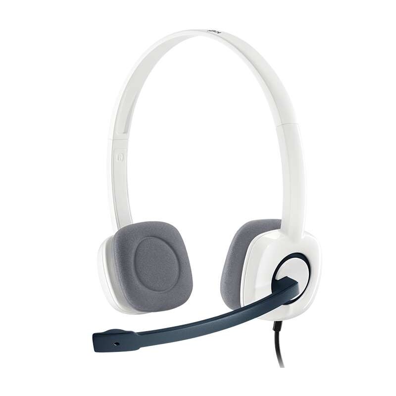 Logitech H150 Cuffia con microfono - Microfono pieghevole - Archetto regolabile - Cuscinetti auricolari imbottiti - Cont