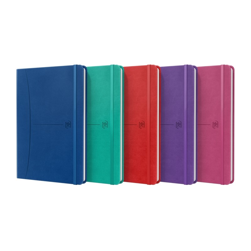 Oxford Signature A5 Taccuino cucito - 1 fila - 80 fogli - Colori assortiti