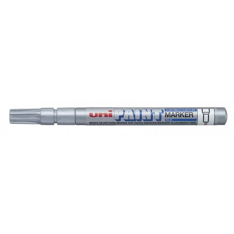 Uni-ball PX-21 Paint Marker - Marcatore a vernice - Punta acrilica 0.8-1.2 mm - Permanente su tutte le superfici - Resis