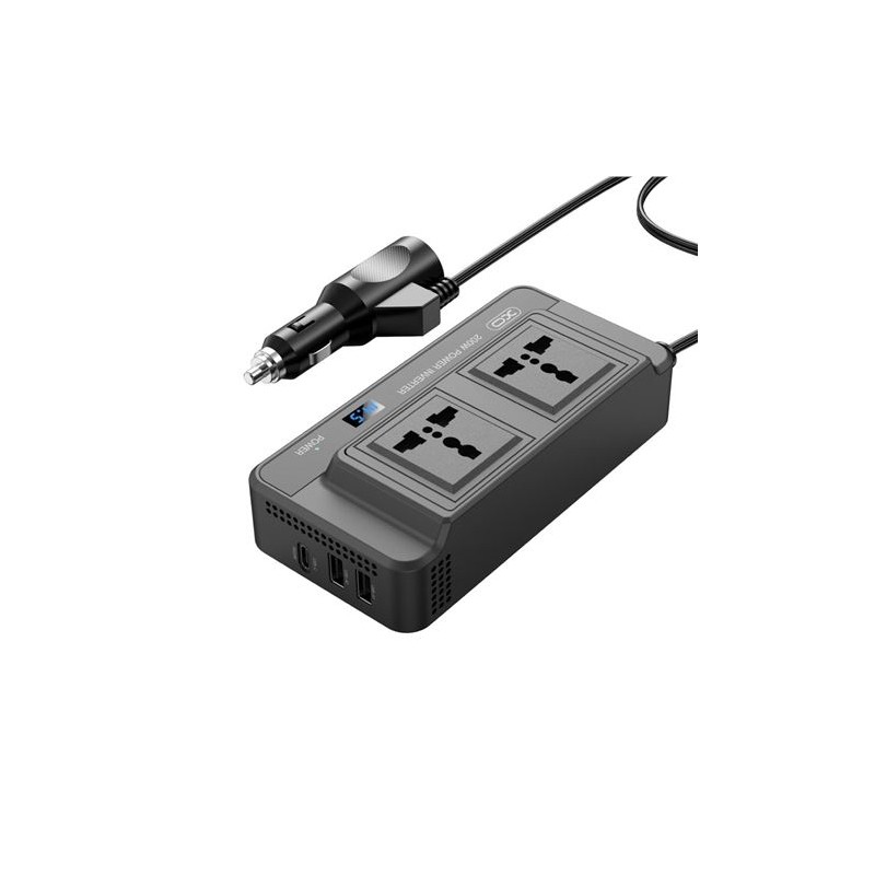 XO Power Inverter 200W - Frequenza di uscita 50 Hz - Indicatore LED - Protezione da sovraccarico e cortocircuito - Uscit