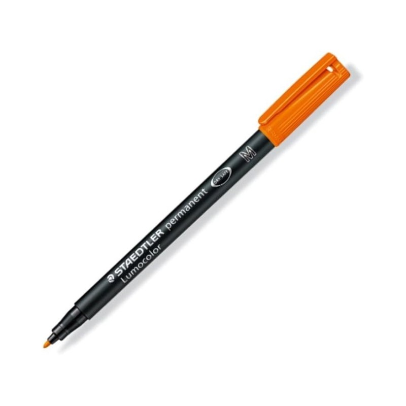 Staedtler Lumocolor 317 Marcatore permanente - Tondo medio - Tratto 1 mm circa - Cappuccio con clip - Asciugatura rapida