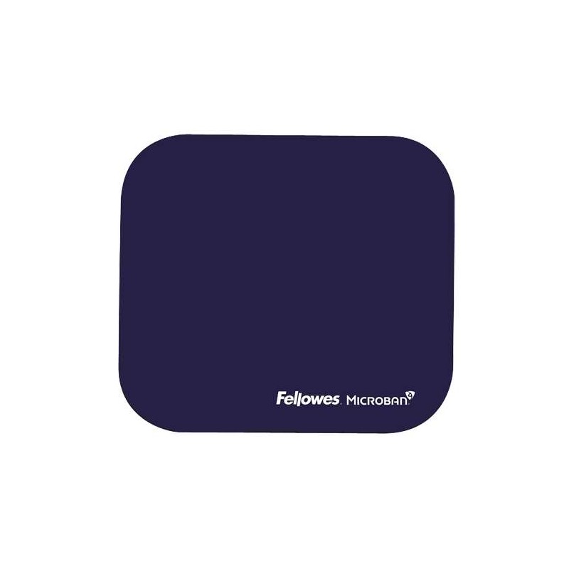 Fellowes Mousepad con Microban - Protezione antibatterica - Base in gomma - 23.2x19.9cm - Blu - Mousepad con Microban - 