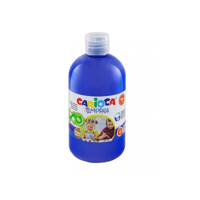 Bottiglia di tempera Carioca - 500ml - Colori super lavabili - Facile da miscelare - Applicabile su materiali porosi - A