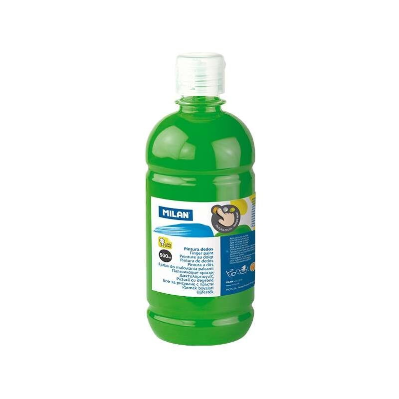 Bottiglia di vernice per dita Milano - 500ml - Facile da applicare - Miscelabile - Colore verde