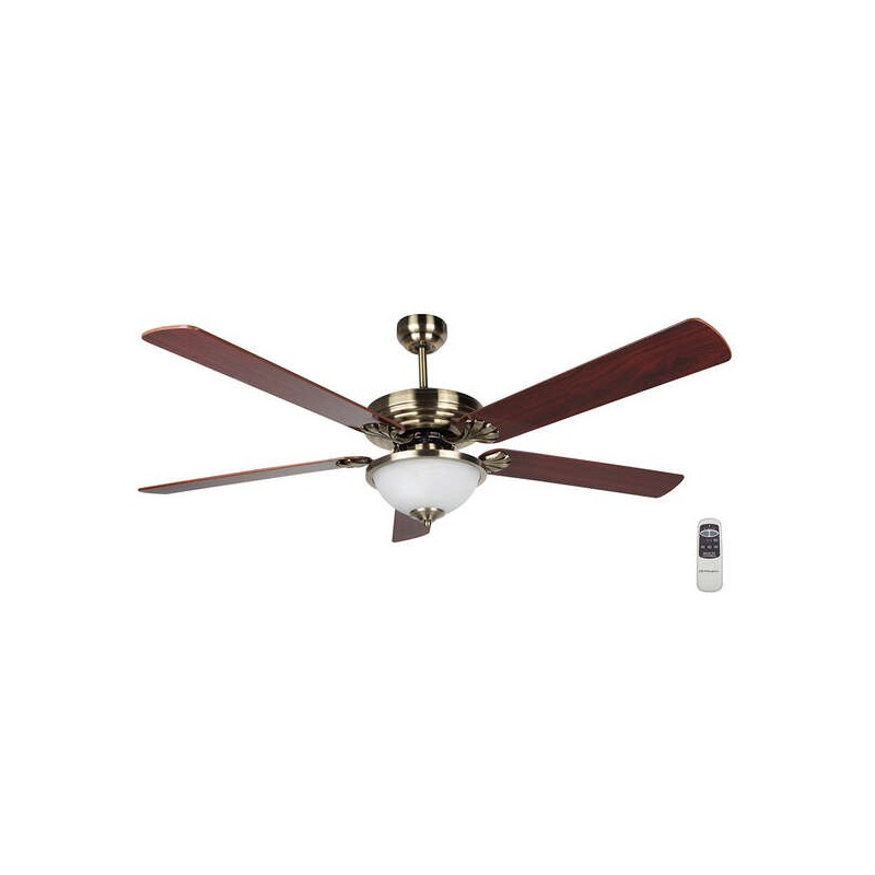 Orbegozo CP 80142 Ventilatore da soffitto Elegance - Silenzioso e potente - 5 pale reversibili - Telecomando - Sistema d