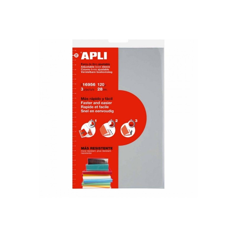 Apli Confezione da 3 manicotti in PVC trasparente - Lembo autoregolabile - Facile applicazione - Ecologico