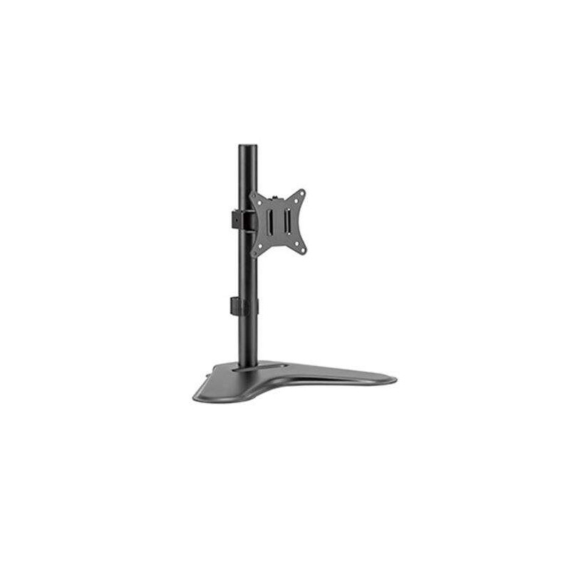Cromad Supporto da tavolo con base per monitor da 17-32 - Girevole. inclinabile - Gestione cavi - Peso massimo 9 kg - VE