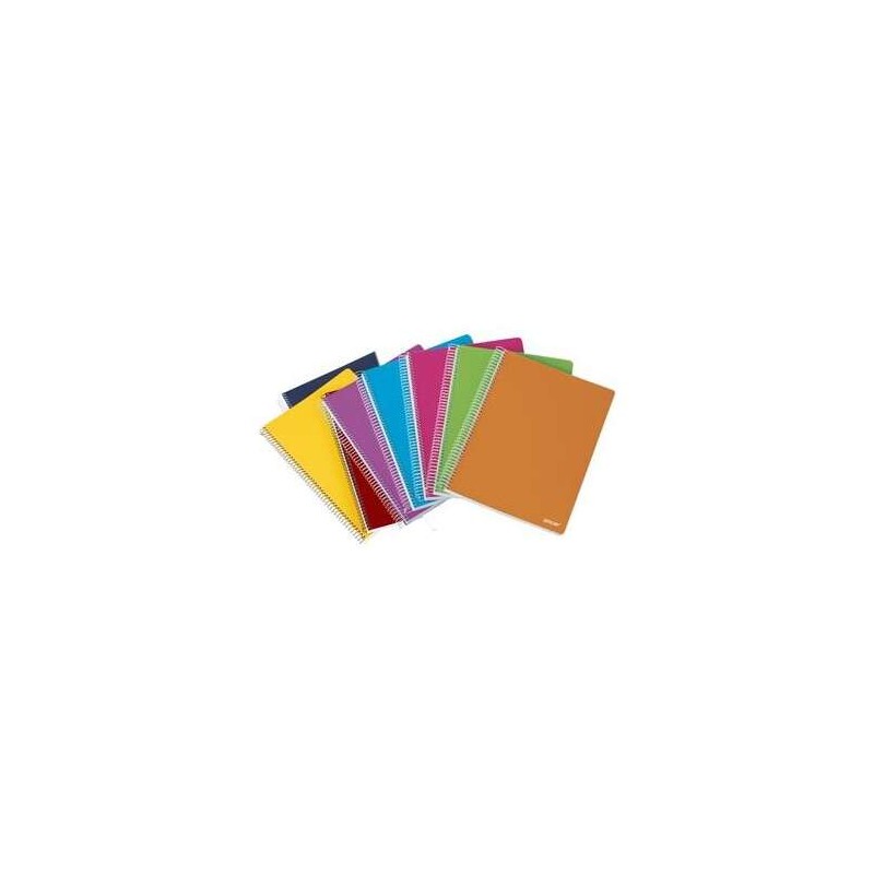 Ancor Classic Stripes Quaderno a spirale formato Folio orizzontale - 80 fogli 90gr - Copertina in plastica - Colori asso