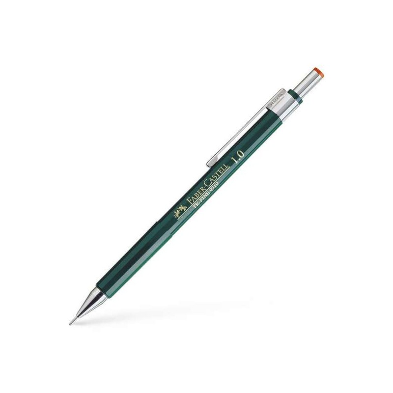Faber-Castell TK-Fine 9713 Matita meccanica - Mina HB - Linea 1 mm - Gomma incorporata
