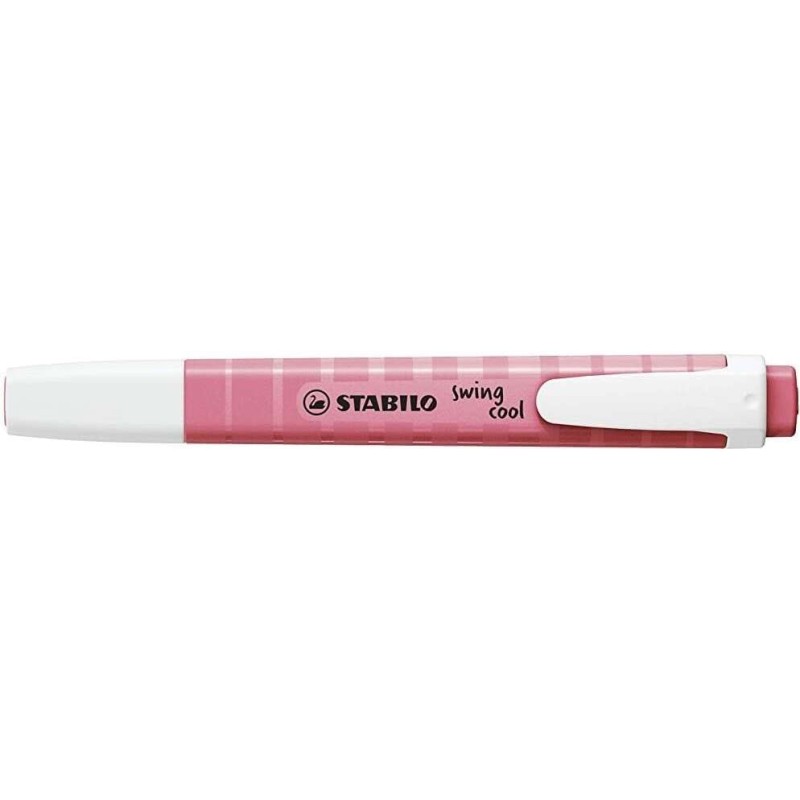 Stabilo Swing Cool Pastel Highlighter - Corpo piatto - Punta smussata - Da 1 a 4 mm - Inchiostro a base d'acqua - Colore