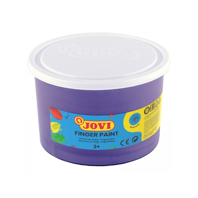 Jovi Finger Paint 500ml - Ingredienti naturali - Colori miscelabili - Texture gel - Lavabile - Colore viola