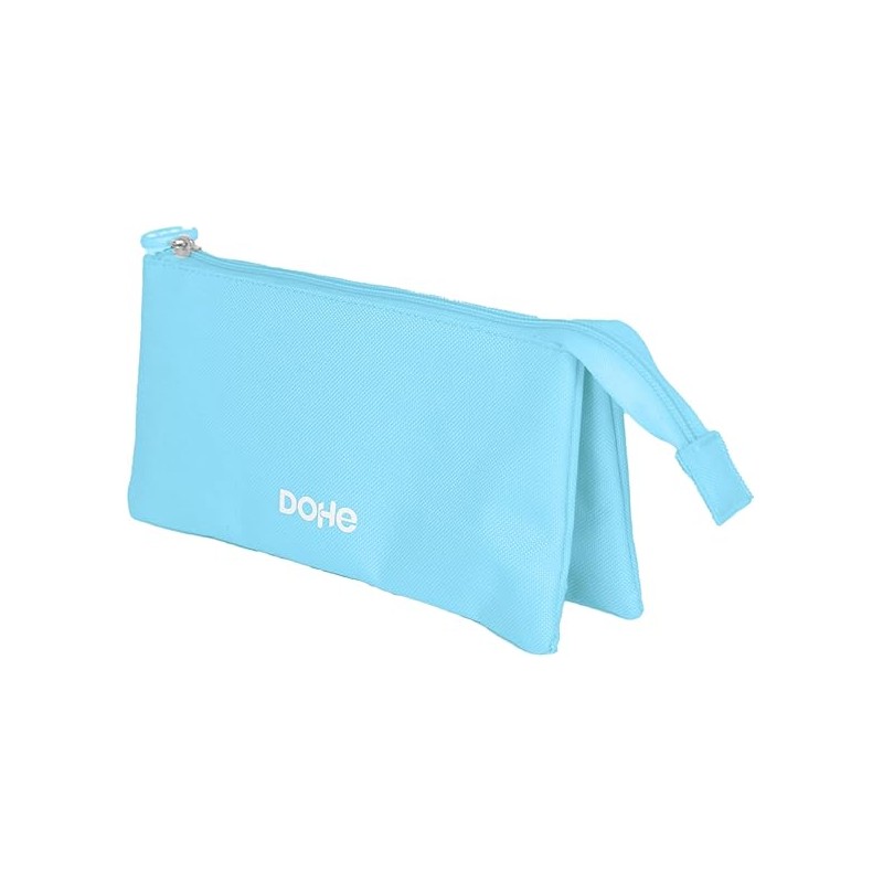 Dohe Serenity Triple Doodle Bag - Chiusura con doppia zip e manico in gomma - Blu