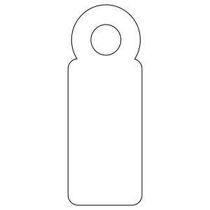 Apli White Hang Tags 7 x 19...