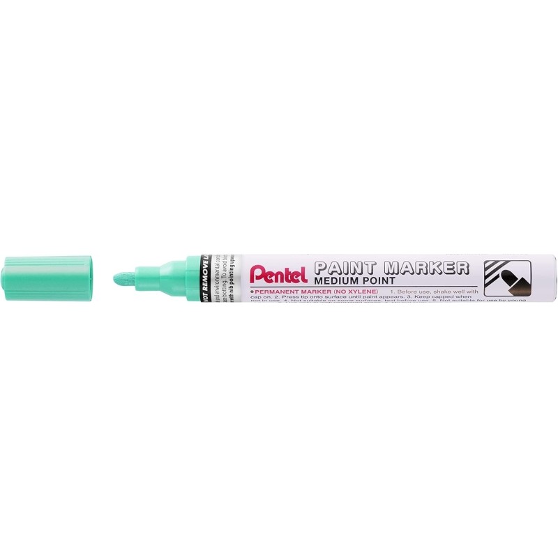 Pennarello Pentel - Punta media 4.5 mm - Permanente su tutte le superfici - Resistente alla luce e all'acqua - Corpo in 