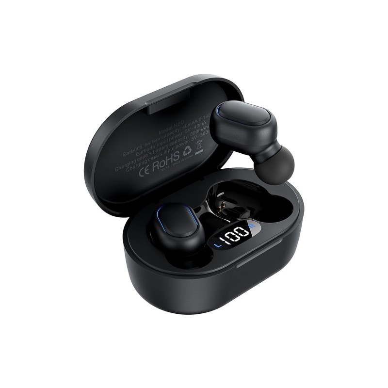 Vention Tiny T11 Cuffie Bluetooth 5.3 con custodia di ricarica - Autonomia 7 ore - Colore nero
