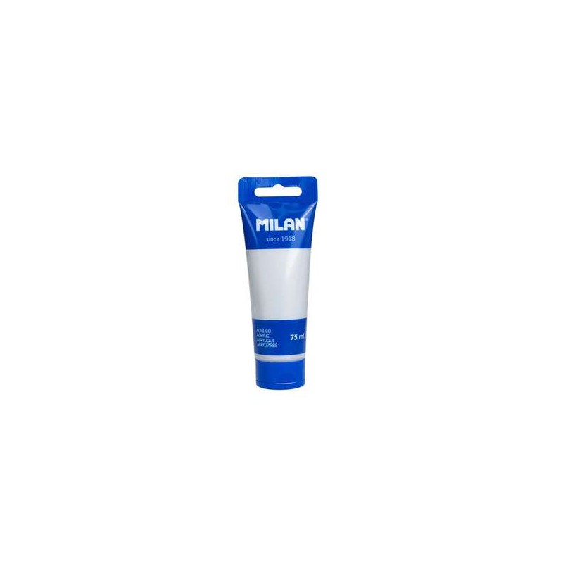 Milan Acrylic Paint Tubo 75ml - Pigmenti di alta qualità - Miscelabili - Colore Argento