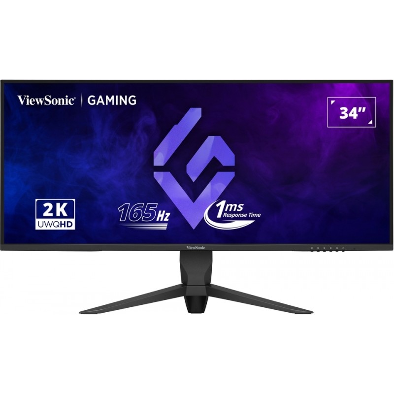 Monitor Viewsonic 34 VX3480-2K-PRO QHD - 165Hz - 1ms di risposta - Monitor piatto - 21:9 - 2 HDMI - DisplayPort - Altezz