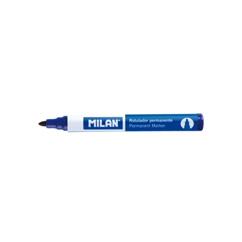 Marcatore permanente Milan - Punta tonda 4 mm - Inchiostro a base alcolica - Colore blu
